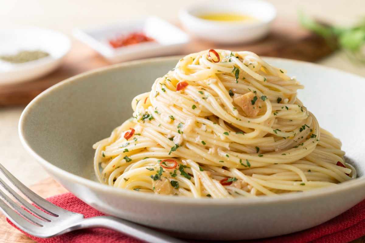 Spaghetti aglio, olio e peperoncino