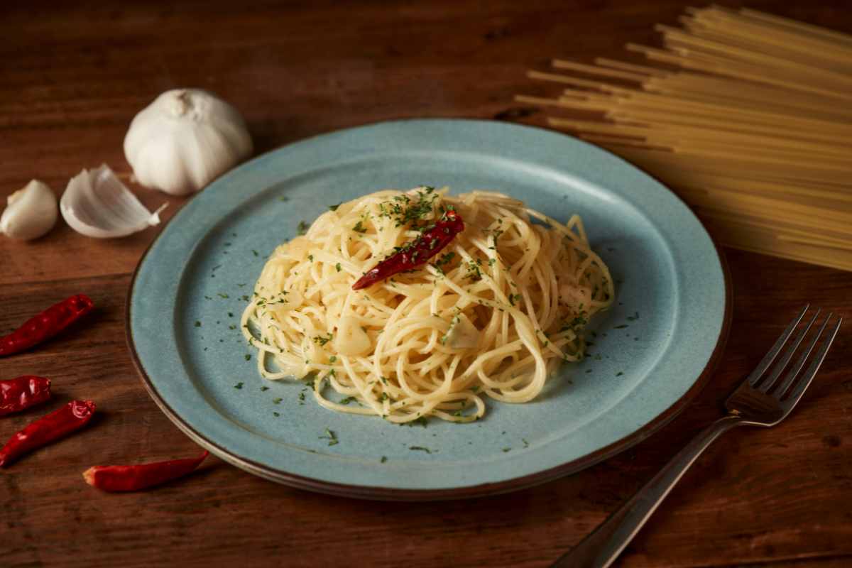 Spaghetti aglio, olio e peperoncino