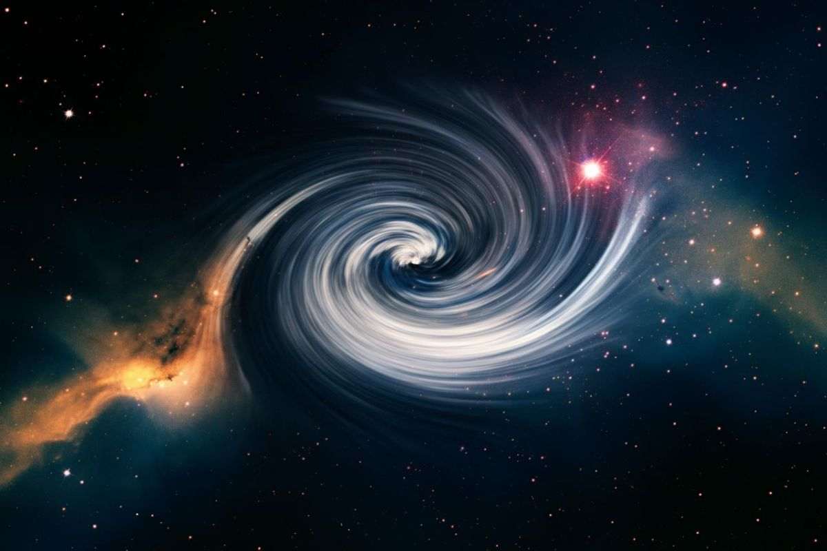 vortice spazio‑tempo vicino a un buco nero: Einstein lo aveva previsto