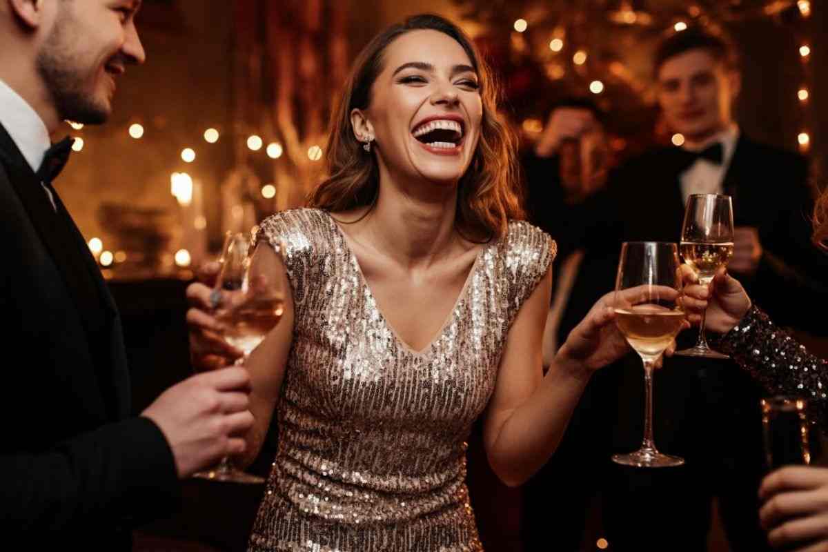 paillettes vestito outfit