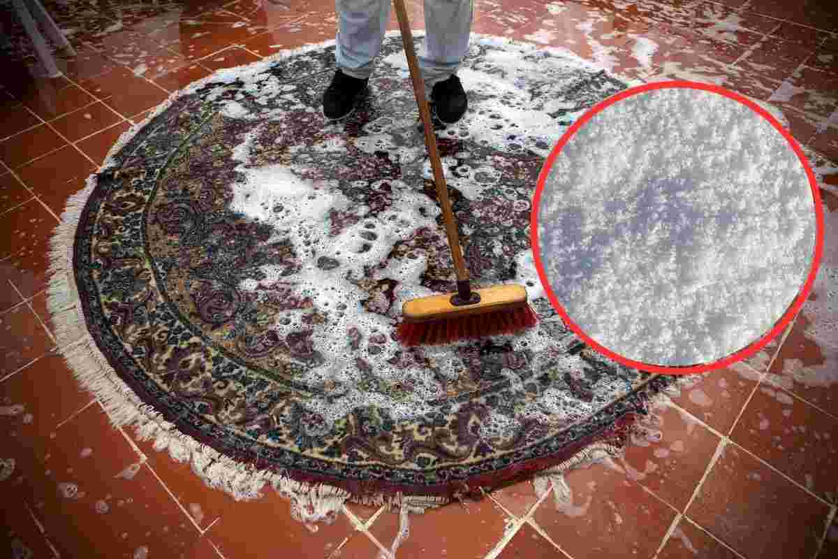 come pulire i tappeti con la neve